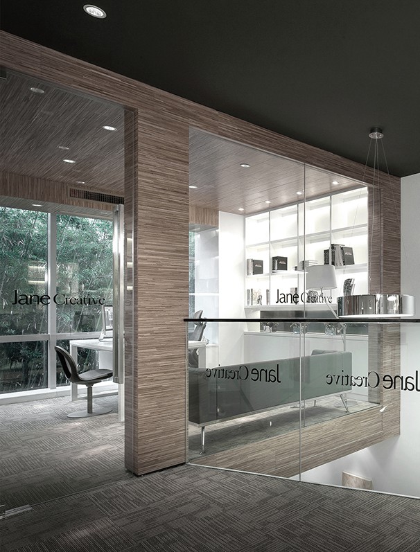 透光玻璃辦公室設計實景圖